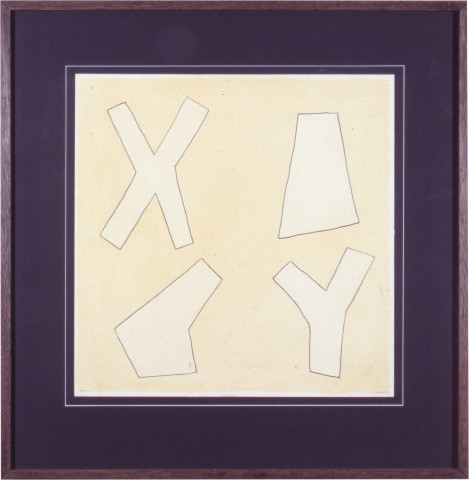 David Tremlett 4 Forms, 1988; pastel on paper; 48.5 x 48.5 cm; enquire
