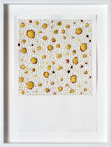 Rohan Wealleans Volcano Islands, 2014; paint on paper; 42 x 29.5 cm; enquire