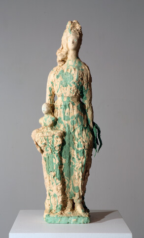 Linda Marrinon Woman from Knossos, 2016; tinted plaster; 71 x 23 x 12 cm; enquire