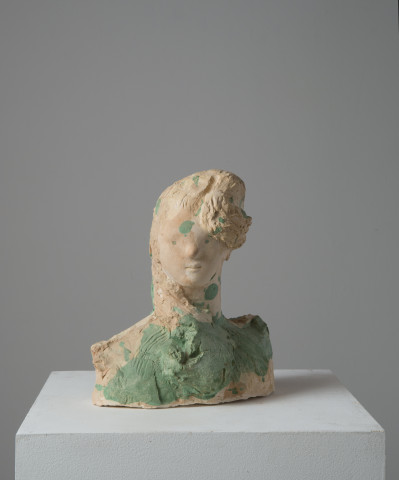 Linda Marrinon Mother, 2014; tinted and painted plaster; 28.5 x 22 x 19 cm; enquire