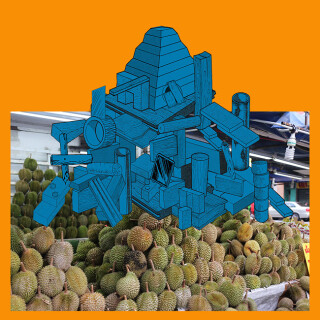 Teppei Kaneuji Games, Dance and the Constructions (Singapore) #10-B, 2013; Screen print,archival ink jet print, plexiglas, cotton rag paper ; 94.5 x 94.5 x 4.5 cm; enquire