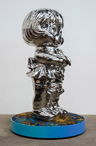 Michael Parekowhai Coral, 2016; polished stainless steel; 147 x 57 x 57 cm; enquire