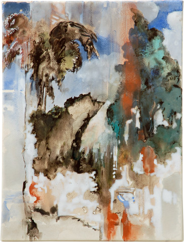 Mandy Martin Salvadoresque 7, 2006; mixed media, pigment and acrylic on paper; 40 x 30 cm; enquire