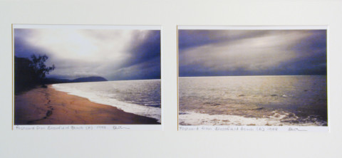 Destiny Deacon Postcard from Bloomfield Beach (A) (B), 1998; 2 colour laser prints; 21 x 29.7 cm; Edition of 15; enquire