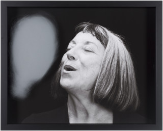 Julie Rrap Blow Back #14, 2018; digital print and handground glass; 52 x 64 cm; Edition of 3 + AP 1; enquire