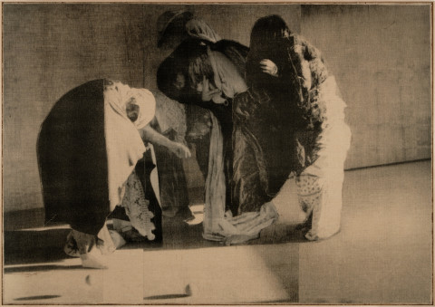 David Noonan Untitled, 2008; screen printed jute and linen collage; 210 x 300 cm; enquire