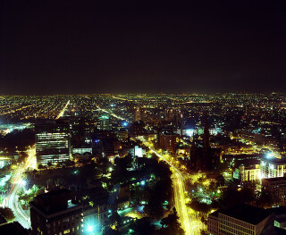 Anne Zahalka Room 4212 view to Treasury Gardens (left panel), Hotel Suite, 2008; Type C print; 75 x 92.5 cm; enquire