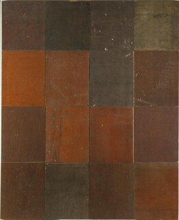 Rosalie Gascoigne Earth 2, 1999; sawn builders form-board; 117 x 95 cm; The series comprises ten panels; enquire