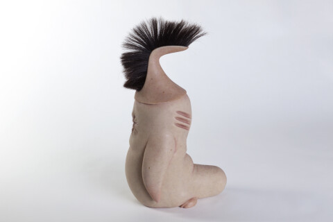 Patricia Piccinini Butthole Penguin IV, 2018; Silicone, hair; 48 x 21.7 x 29.6 cm; Edition of 6 + AP 2; Enquire