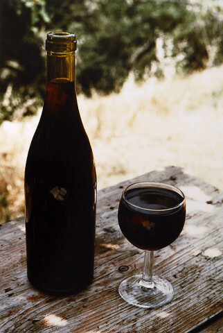 Bill Culbert Verre plein bouteille pleine/glass full, bottle full, 1991; colour photograph; 31 x 27 cm; Edition of 20; enquire