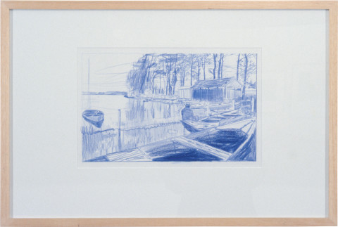 Peter Doig French Landscape Drawing, 1996; crayon on paper; approx. 49 x 73.5 cm; enquire