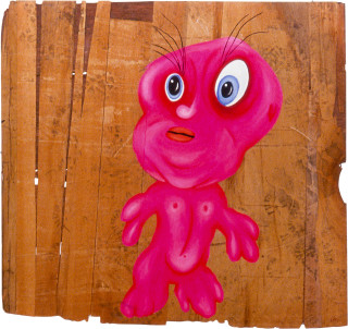 Maria Kozic VISIONARYALS 13, 2000; acrylic on wood; 116 x 122 cm; enquire