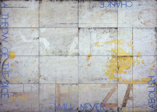 Imants Tillers Nature Speaks: U, 2006; from the series Sung into Being; acrylic, gouache on 16 canvasboards, no. 78903 - 78918; 100 x 141 cm; enquire