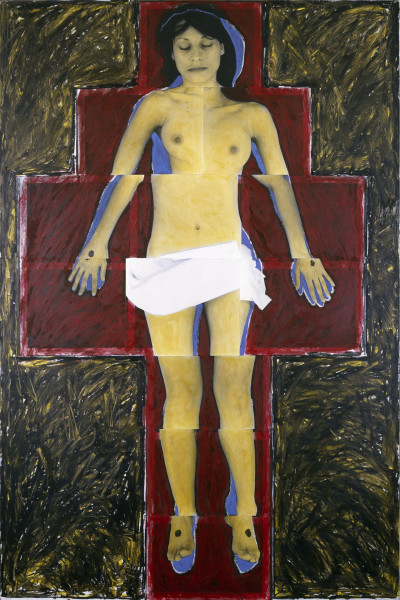 Persona and Shadow: Christ, 1984, cibachrome print approx. 194 x 105 cm Edition of 9 + 2 A/Ps