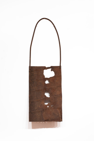 Lorraine Connelly-Northey Narrbong, 2019; CONNL - 0031; rusted steel; 260 x 80 x 16 cm; enquire
