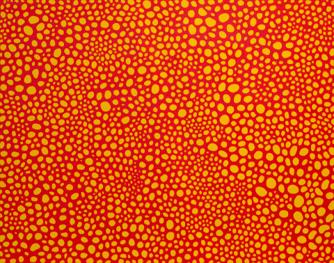Yayoi Kusama Dots Infinity - OQOT, 2004; acrylic on canvas; 80.3 x 100 cm; enquire