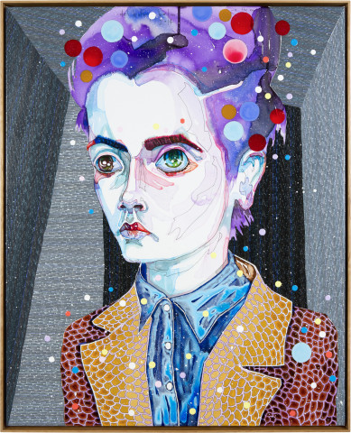 Del Kathryn Barton is the energy, 2014; acrylic on linen; 83.5 x 68 cm; enquire