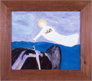 Joan Ross The Sickness, 1989; oil and acrylic on masonite; 58 x 49 cm; enquire