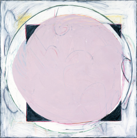 Denise Green Alassio, 1985; oil, paint, stick on canvas; 165 x 165 cm; enquire