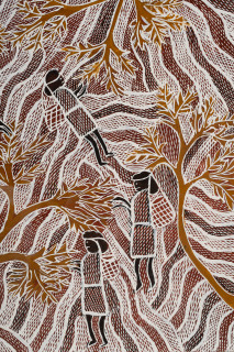 Yalmakany Marawili Burukpili (detail), 2025; 208-25; earth pigment on paper; 89.5 x 69.5 cm; enquire