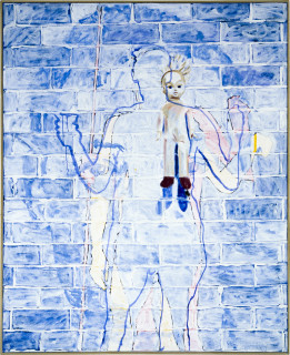Gunter Christmann With Cup, 1990; oil on canvas; 168 x 137 cm; enquire