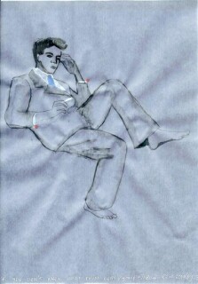Jacqueline Fraser YOU DON'T KNOW SHIT FROM CLAY >, 2004; aquarelle on French calque paper; 30 x 21 cm; enquire