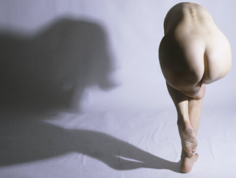 Julie Rrap Breech Face, 2004; pure pigment prints on acid-free rag paper; 100 x 133 cm; 152 x 163 cm (paper size); Edition of 9; enquire