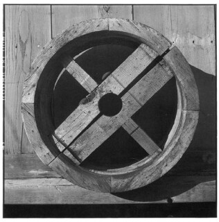 Bill Culbert Wood wheel, wormholes, 2002; Edition of 25; enquire