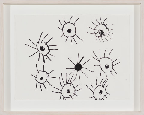 Nyapanyapa Yunupiŋu Star paper, 2021; 6576-21; ink on paper; 38 x 48 cm; more info; enquire