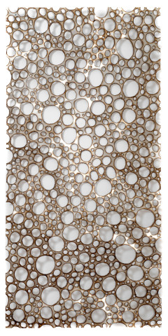 Lindy Lee Dream Bound, 2012; stainless steel and fire; 210 x 100 cm; enquire