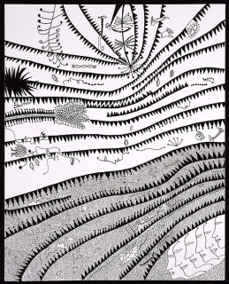 Yayoi Kusama Going out into the Field, 2006; silkscreen on canvas; 162 x 130.3 cm; Edition of 5; enquire
