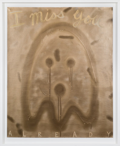 Nell I miss you ALREADY (for Virginia), 2018; acrylic paint on canvas; 100.9 x 83 cm; enquire