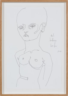 Del Kathryn Barton untitled, 2016; pigment liner on paper; 65 x 46 cm; more info; enquire