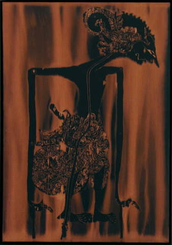 David Noonan Wayang, 2005; fabric painting; 68.5 x 42.5 x 6.5 cm; enquire