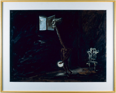 Ken Unsworth Nightwatching, 1985; work on paper; 101 x 76 cm; enquire