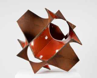 James Angus Misfit, 2025; steel, enamel paint; 84 x 97 x 86 cm; enquire