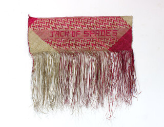 Newell Harry untitled (Jack of Spades - for JSM, Ohlen), 2011; from the series gift mat; Pandanus, dye; 142 x 150 cm; enquire