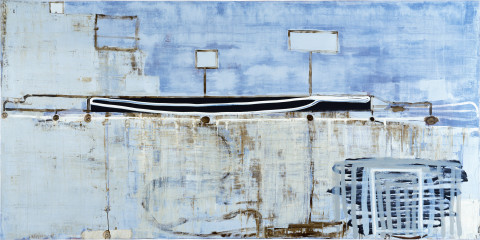 John Firth-Smith The Signs, 1998; oil on linen; 152 x 305 cm; enquire