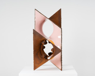 James Angus Mother, 2025; steel, enamel paint; 80 x 87 x 59 cm; enquire