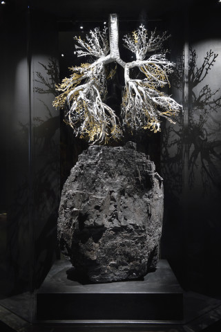 Fiona Hall Untitled, 2015; Coal, aluminum; 50 x 40 x 32 cm; enquire