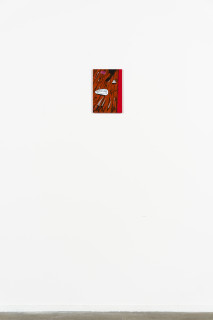 installation view; Mia Boe The spread, 2025; synthetic polymer on linen; 30 x 20 cm; enquire