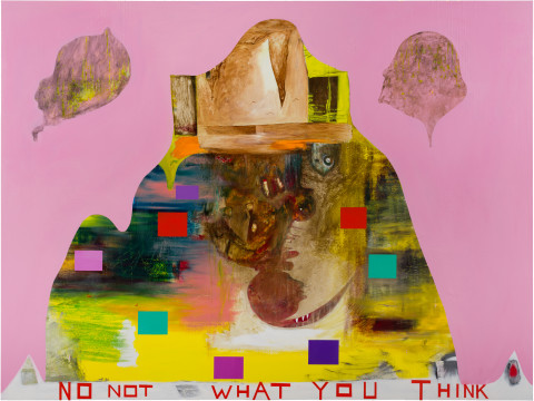 Gareth Sansom La vie Mystérieuse, 2019; oil and enamel on linen; 183 x 244 cm; enquire