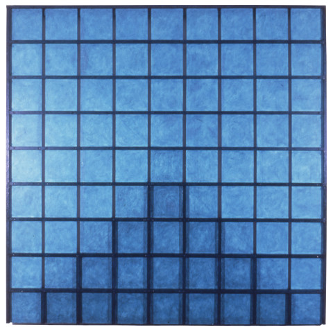 Hilarie Mais Untitled, 1988; oil paint on wood; 190 x 192 x 7 cm; enquire