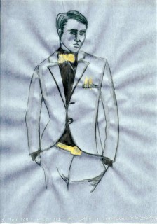 Jacqueline Fraser YOU DON'T KNOW SHIT FROM CLAY >, 2004; aquarelle on French calque paper; 30 x 21 cm; enquire