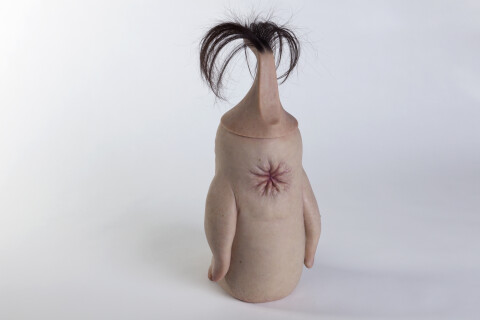 Patricia Piccinini Butthole Penguin III, 2018; Silicone, hair; 49 x 21.7 x 29.6 cm; Edition of 6 + AP 2; Enquire