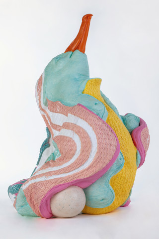 Patricia Piccinini Cloudgazer, 2024; silicone, resin; 47.5 x 35 x 33.5 cm; From a suite of 6 colour variations; more info; enquire
