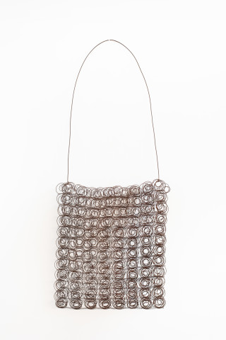 Lorraine Connelly-Northey Narrbong, 2019; CONNL - 0017; burnt bed spring wire; 192 x 87 x 18 cm; enquire