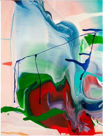 Dale Frank Ficus Macrophylla Head High, 2011; varnish on canvas; 160 x 120 cm; enquire