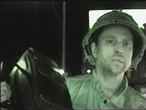 TV Moore Urban Army Man, 2000; 2 channel split signal DV/DVD; duration 7:05 min; Edition of 5 + AP 2; enquire