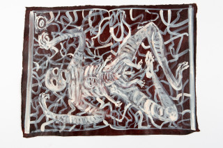 Fiona Hall By The Book, 2015; Cat no. 36; khadi paper; 57 x 76 cm; enquire